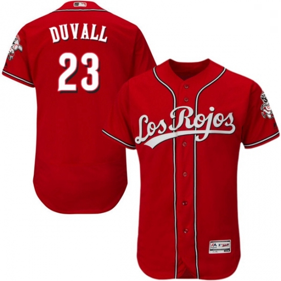 Mens Majestic Cincinnati Reds 23 Adam Duvall Red Los Rojos Flexbase Authentic Collection MLB Jersey Mens Majestic Cincinnati Reds 23 Adam Duvall Red Los Rojos Flexbase Authentic Collection MLB Jersey