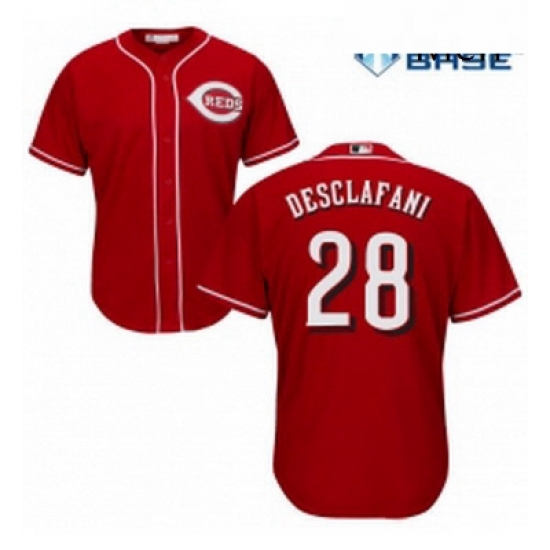 Mens Majestic Cincinnati Reds 28 Anthony DeSclafani Replica Red Alternate Cool Base MLB Jersey Mens Majestic Cincinnati Reds 28 Anthony DeSclafani Replica Red Alternate Cool Base MLB Jersey