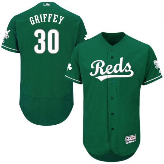 Mens Majestic Cincinnati Reds 30 Ken Griffey Green Celtic Flexbase Authentic Collection MLB Jersey Mens Majestic Cincinnati Reds 30 Ken Griffey Green Celtic Flexbase Authentic Collection MLB Jersey