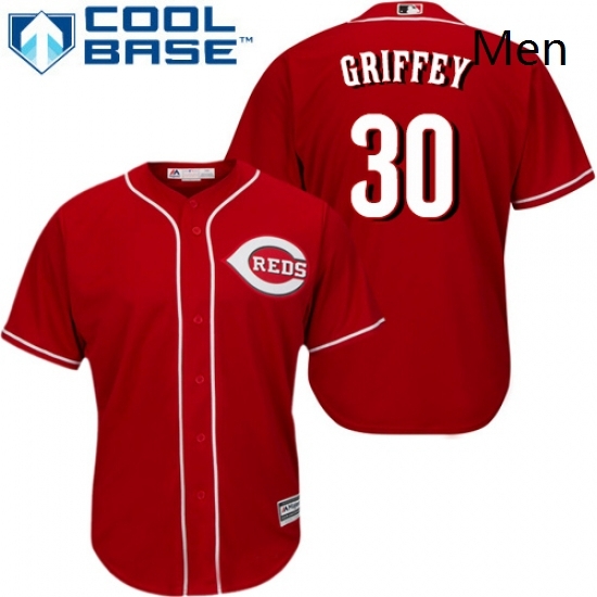 Mens Majestic Cincinnati Reds 30 Ken Griffey Replica Red Alternate Cool Base MLB Jersey Mens Majestic Cincinnati Reds 30 Ken Griffey Replica Red Alternate Cool Base MLB Jersey