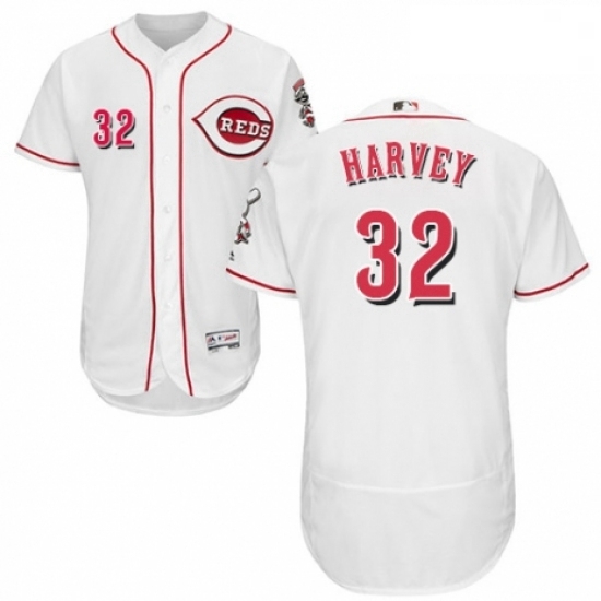Mens Majestic Cincinnati Reds 32 Matt Harvey White Home Flex Base Authentic Collection MLB Jersey Mens Majestic Cincinnati Reds 32 Matt Harvey White Home Flex Base Authentic Collection MLB Jersey