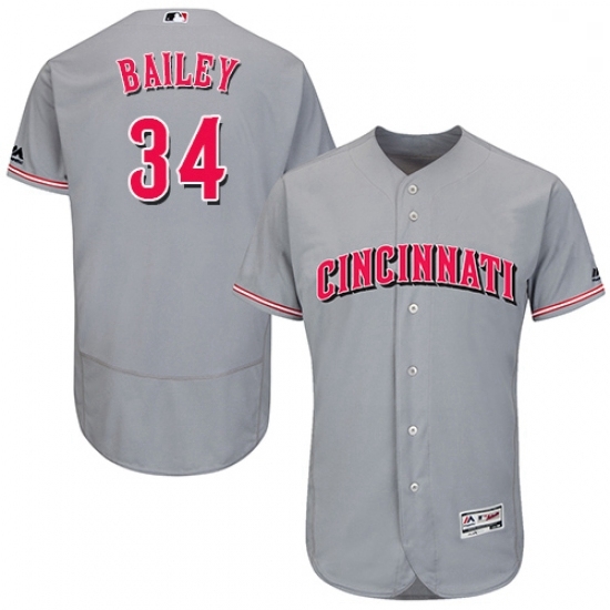Mens Majestic Cincinnati Reds 34 Homer Bailey Grey Flexbase Authentic Collection MLB Jersey Mens Majestic Cincinnati Reds 34 Homer Bailey Grey Flexbase Authentic Collection MLB Jersey