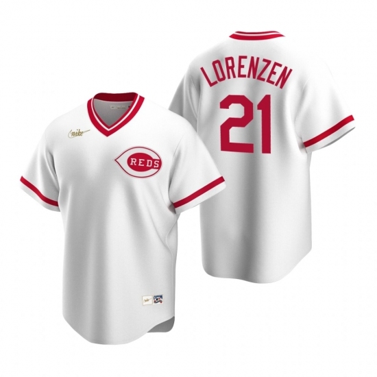Mens Nike Cincinnati Reds 21 Michael Lorenzen White Cooperstown Collection Home Stitched Baseball Jerse Mens Nike Cincinnati Reds 21 Michael Lorenzen White Cooperstown Collection Home Stitched Baseball Jerse