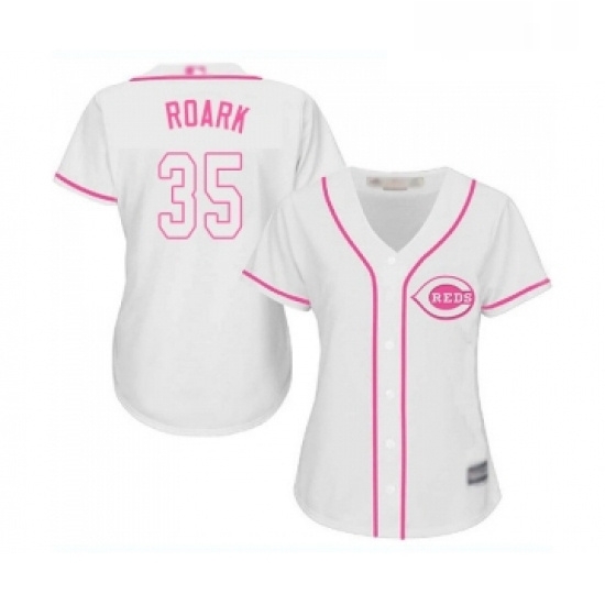 Womens Cincinnati Reds 35 Tanner Roark Replica Pink Fashion Cool Base Baseball Jersey Womens Cincinnati Reds 35 Tanner Roark Replica Pink Fashion Cool Base Baseball Jersey