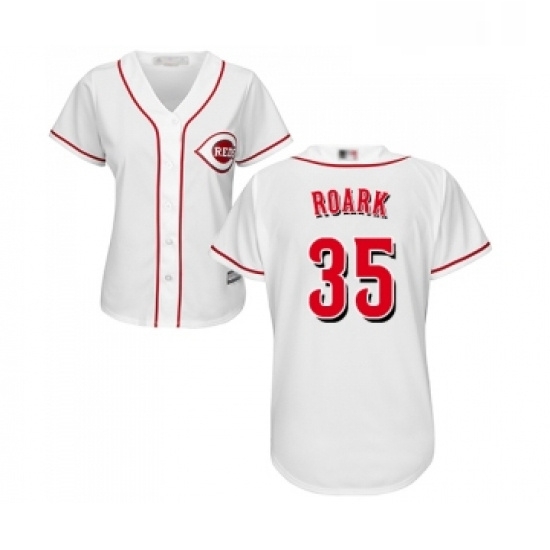 Womens Cincinnati Reds 35 Tanner Roark Replica White Home Cool Base Baseball Jersey Womens Cincinnati Reds 35 Tanner Roark Replica White Home Cool Base Baseball Jersey