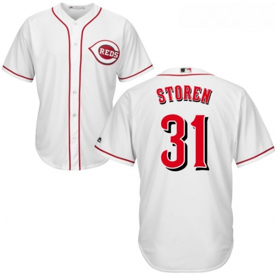 Youth Majestic Cincinnati Reds 31 Drew Storen Authentic White Home Cool Base MLB Jersey Youth Majestic Cincinnati Reds 31 Drew Storen Authentic White Home Cool Base MLB Jersey