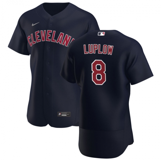 Men Cleveland Indians 8 Jordan Luplow Men Nike Navy Alternate 2020 Flex Base Player MLB Jersey Men Cleveland Indians 8 Jordan Luplow Men Nike Navy Alternate 2020 Flex Base Player MLB Jersey