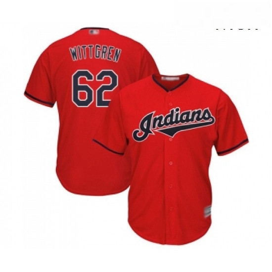 Mens Cleveland Indians 62 Nick Wittgren Replica Scarlet Alternate 2 Cool Base Baseball Jersey Mens Cleveland Indians 62 Nick Wittgren Replica Scarlet Alternate 2 Cool Base Baseball Jersey