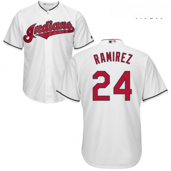 Mens Majestic Cleveland Indians 24 Manny Ramirez Replica White Home Cool Base MLB Jersey Mens Majestic Cleveland Indians 24 Manny Ramirez Replica White Home Cool Base MLB Jersey