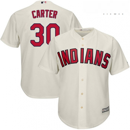 Mens Majestic Cleveland Indians 30 Joe Carter Replica Cream Alternate 2 Cool Base MLB Jersey Mens Majestic Cleveland Indians 30 Joe Carter Replica Cream Alternate 2 Cool Base MLB Jersey