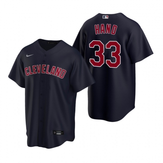 Mens Nike Cleveland Indians 33 Brad Hand Navy Alternate Stitched Baseball Jersey Mens Nike Cleveland Indians 33 Brad Hand Navy Alternate Stitched Baseball Jersey
