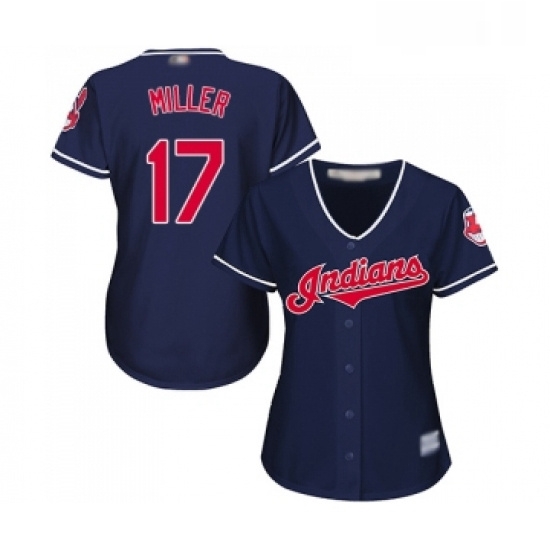 Womens Cleveland Indians 17 Brad Miller Replica Navy Blue Alternate 1 Cool Base Baseball Jersey Womens Cleveland Indians 17 Brad Miller Replica Navy Blue Alternate 1 Cool Base Baseball Jersey