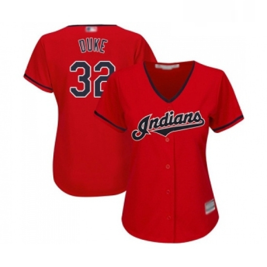 Womens Cleveland Indians 32 Zach Duke Replica Scarlet Alternate 2 Cool Base Baseball Jersey Womens Cleveland Indians 32 Zach Duke Replica Scarlet Alternate 2 Cool Base Baseball Jersey