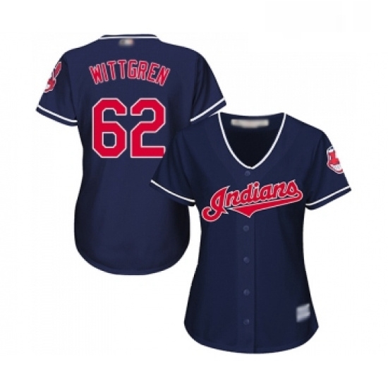 Womens Cleveland Indians 62 Nick Wittgren Replica Navy Blue Alternate 1 Cool Base Baseball Jersey Womens Cleveland Indians 62 Nick Wittgren Replica Navy Blue Alternate 1 Cool Base Baseball Jersey