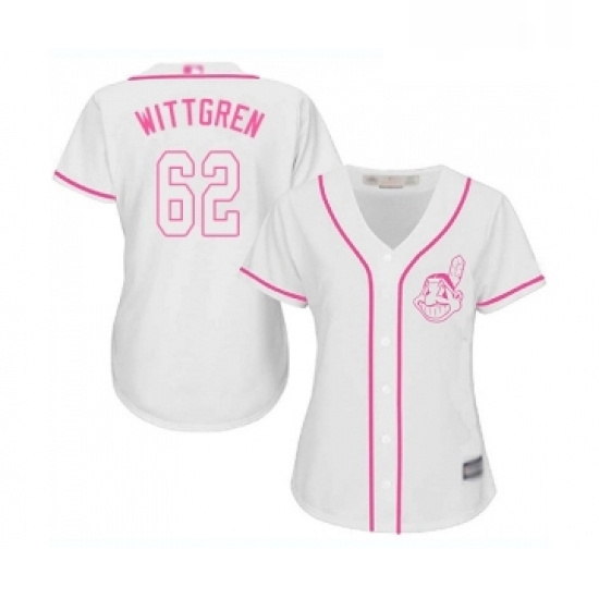 Womens Cleveland Indians 62 Nick Wittgren Replica White Fashion Cool Base Baseball Jersey Womens Cleveland Indians 62 Nick Wittgren Replica White Fashion Cool Base Baseball Jersey