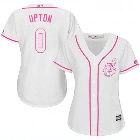 Womens Majestic Cleveland Indians 0 BJ Upton Replica White Fashion Cool Base MLB Jersey Womens Majestic Cleveland Indians 0 BJ Upton Replica White Fashion Cool Base MLB Jersey
