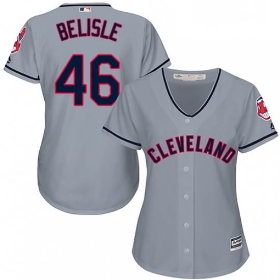 Womens Majestic Cleveland Indians 46 Matt Belisle Authentic Grey Road Cool Base MLB Jersey Womens Majestic Cleveland Indians 46 Matt Belisle Authentic Grey Road Cool Base MLB Jersey