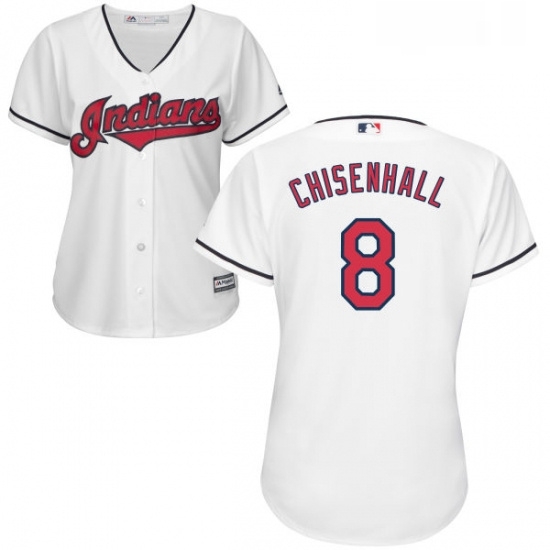 Womens Majestic Cleveland Indians 8 Lonnie Chisenhall Replica White Home Cool Base MLB Jersey Womens Majestic Cleveland Indians 8 Lonnie Chisenhall Replica White Home Cool Base MLB Jersey