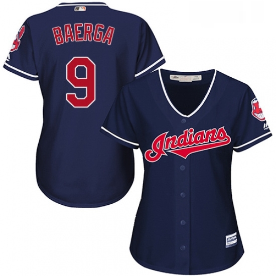 Womens Majestic Cleveland Indians 9 Carlos Baerga Authentic Navy Blue Alternate 1 Cool Base MLB Jersey Womens Majestic Cleveland Indians 9 Carlos Baerga Authentic Navy Blue Alternate 1 Cool Base MLB Jersey
