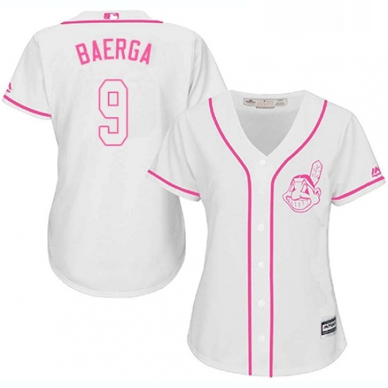 Womens Majestic Cleveland Indians 9 Carlos Baerga Replica White Fashion Cool Base MLB Jersey Womens Majestic Cleveland Indians 9 Carlos Baerga Replica White Fashion Cool Base MLB Jersey