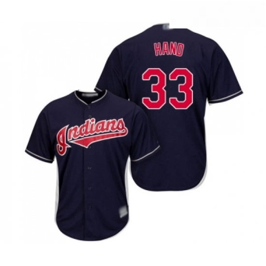 Youth Cleveland Indians 33 Brad Hand Replica Navy Blue Alternate 1 Cool Base Baseball Jersey Youth Cleveland Indians 33 Brad Hand Replica Navy Blue Alternate 1 Cool Base Baseball Jersey