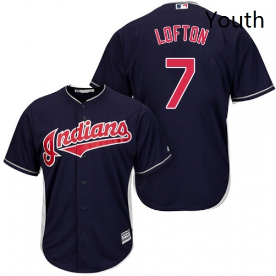Youth Majestic Cleveland Indians 7 Kenny Lofton Replica Navy Blue Alternate 1 Cool Base MLB Jersey Youth Majestic Cleveland Indians 7 Kenny Lofton Replica Navy Blue Alternate 1 Cool Base MLB Jersey