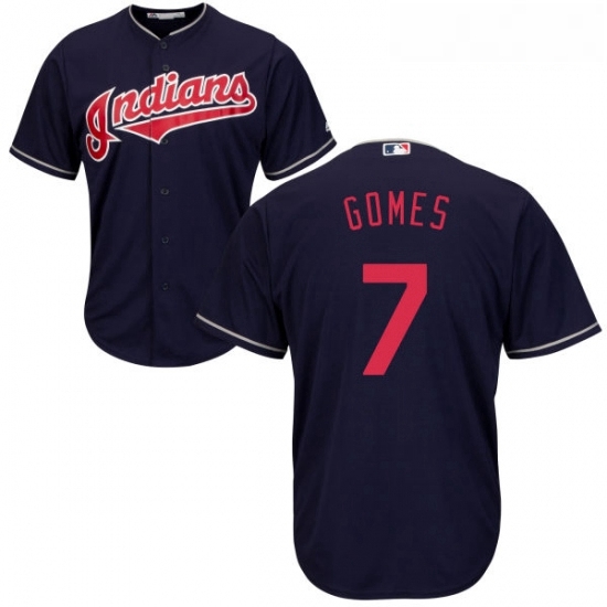 Youth Majestic Cleveland Indians 7 Yan Gomes Authentic Navy Blue Alternate 1 Cool Base MLB Jersey Youth Majestic Cleveland Indians 7 Yan Gomes Authentic Navy Blue Alternate 1 Cool Base MLB Jersey