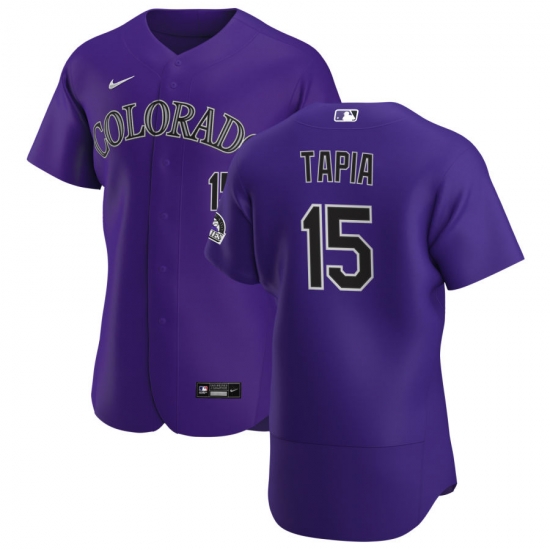 Men Colorado Rockies 15 Raimel Tapia Men Nike Purple Alternate 2020 Flex Base Player MLB Jersey Men Colorado Rockies 15 Raimel Tapia Men Nike Purple Alternate 2020 Flex Base Player MLB Jersey