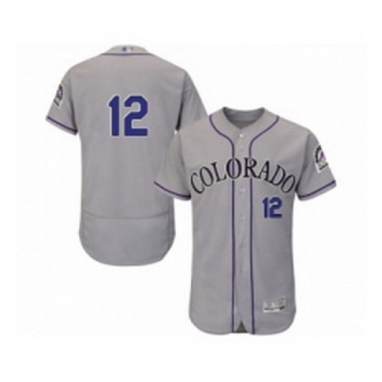 Mens Colorado Rockies 12 Mark Reynolds Grey Road Flex Base Authentic Collection Baseball Jersey Mens Colorado Rockies 12 Mark Reynolds Grey Road Flex Base Authentic Collection Baseball Jersey