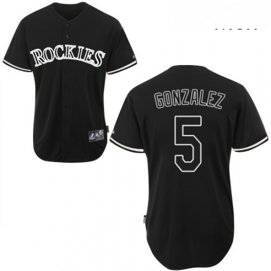 Mens Majestic Colorado Rockies 5 Carlos Gonzalez Authentic Black Fashion MLB Jersey Mens Majestic Colorado Rockies 5 Carlos Gonzalez Authentic Black Fashion MLB Jersey