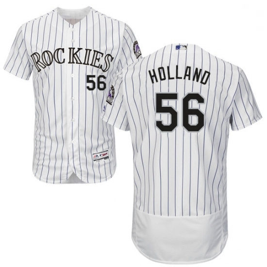 Mens Majestic Colorado Rockies 56 Greg Holland White Flexbase Authentic Collection MLB Jersey Mens Majestic Colorado Rockies 56 Greg Holland White Flexbase Authentic Collection MLB Jersey