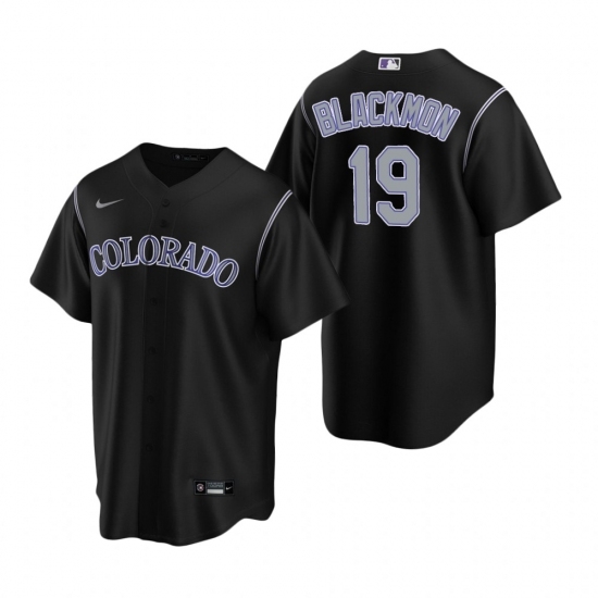 Mens Nike Colorado Rockies 19 Charlie Blackmon Black Alternate Stitched Baseball Jerse Mens Nike Colorado Rockies 19 Charlie Blackmon Black Alternate Stitched Baseball Jerse