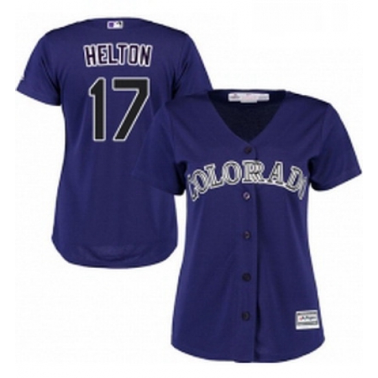 Womens Majestic Colorado Rockies 17 Todd Helton Authentic Purple Alternate 1 Cool Base MLB Jersey Womens Majestic Colorado Rockies 17 Todd Helton Authentic Purple Alternate 1 Cool Base MLB Jersey