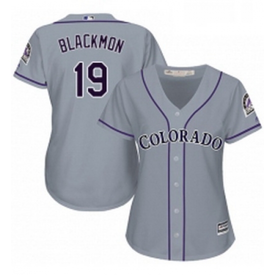 Womens Majestic Colorado Rockies 19 Charlie Blackmon Authentic Grey Road Cool Base MLB Jersey Womens Majestic Colorado Rockies 19 Charlie Blackmon Authentic Grey Road Cool Base MLB Jersey
