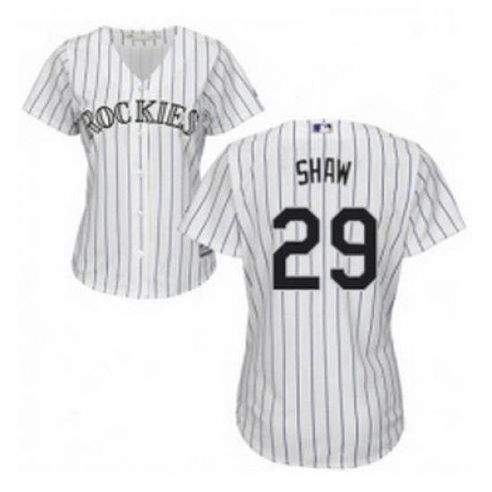 Womens Majestic Colorado Rockies 29 Bryan Shaw Authentic White Home Cool Base MLB Jersey Womens Majestic Colorado Rockies 29 Bryan Shaw Authentic White Home Cool Base MLB Jersey