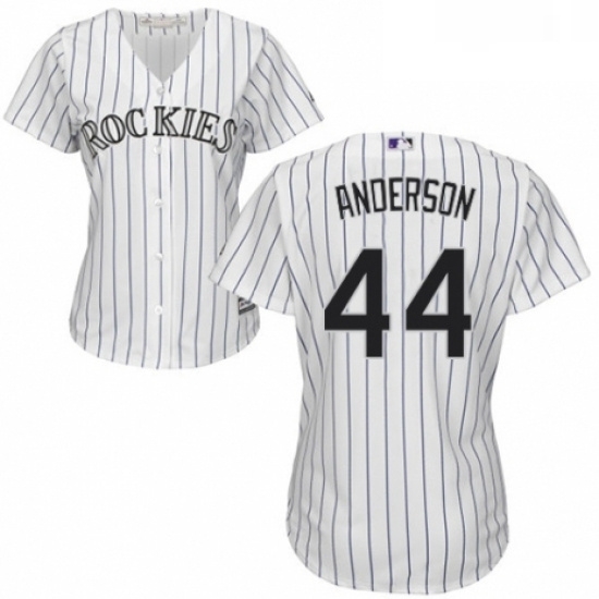 Womens Majestic Colorado Rockies 44 Tyler Anderson Replica White Home Cool Base MLB Jersey Womens Majestic Colorado Rockies 44 Tyler Anderson Replica White Home Cool Base MLB Jersey