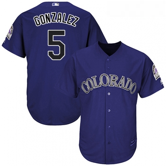 Youth Majestic Colorado Rockies 5 Carlos Gonzalez Authentic Purple Alternate 1 Cool Base MLB Jersey Youth Majestic Colorado Rockies 5 Carlos Gonzalez Authentic Purple Alternate 1 Cool Base MLB Jersey