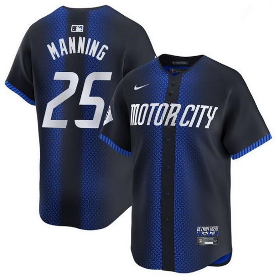 Men Detroit Tigers 25 Matt Manning 2024 Navy City Connect Cool Base Limited Stitched Jersey Men Detroit Tigers 25 Matt Manning 2024 Navy City Connect Cool Base Limited Stitched Jersey