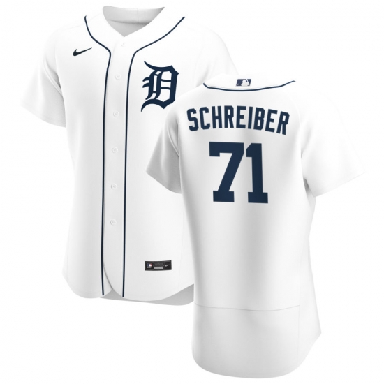 Men Detroit Tigers 71 John Schreiber Men Nike White Home 2020 Flex Base Player MLB Jersey Men Detroit Tigers 71 John Schreiber Men Nike White Home 2020 Flex Base Player MLB Jersey