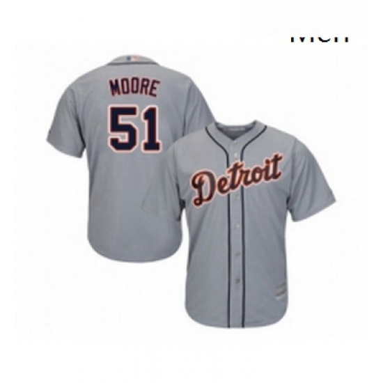 Mens Detroit Tigers 51 Matt Moore Replica Grey Road Cool Base Baseball Jersey Mens Detroit Tigers 51 Matt Moore Replica Grey Road Cool Base Baseball Jersey