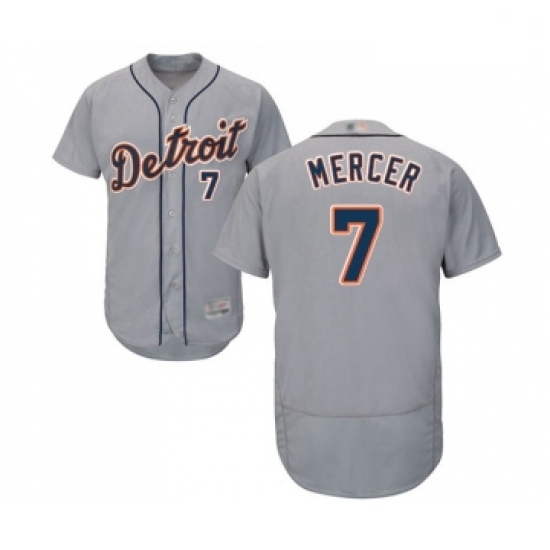 Mens Detroit Tigers 7 Jordy Mercer Grey Road Flex Base Authentic Collection Baseball Jersey Mens Detroit Tigers 7 Jordy Mercer Grey Road Flex Base Authentic Collection Baseball Jersey