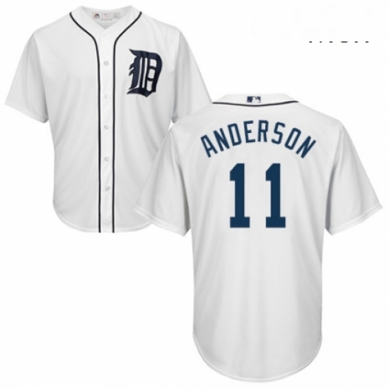 Mens Majestic Detroit Tigers 11 Sparky Anderson Replica White Home Cool Base MLB Jersey Mens Majestic Detroit Tigers 11 Sparky Anderson Replica White Home Cool Base MLB Jersey