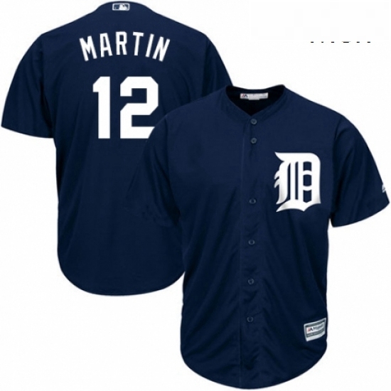 Mens Majestic Detroit Tigers 12 Leonys Martin Replica Navy Blue Alternate Cool Base MLB Jersey Mens Majestic Detroit Tigers 12 Leonys Martin Replica Navy Blue Alternate Cool Base MLB Jersey