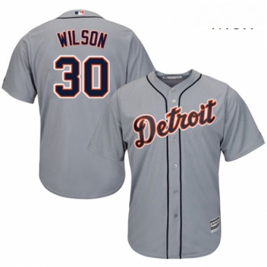 Mens Majestic Detroit Tigers 30 Alex Wilson Replica Grey Road Cool Base MLB Jersey Mens Majestic Detroit Tigers 30 Alex Wilson Replica Grey Road Cool Base MLB Jersey