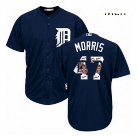 Mens Majestic Detroit Tigers 47 Jack Morris Authentic Navy Blue Team Logo Fashion Cool Base MLB Jersey Mens Majestic Detroit Tigers 47 Jack Morris Authentic Navy Blue Team Logo Fashion Cool Base MLB Jersey