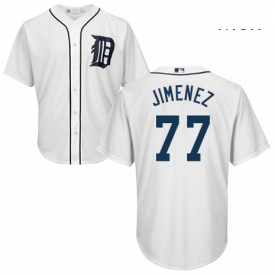 Mens Majestic Detroit Tigers 77 Joe Jimenez Replica White Home Cool Base MLB Jersey Mens Majestic Detroit Tigers 77 Joe Jimenez Replica White Home Cool Base MLB Jersey