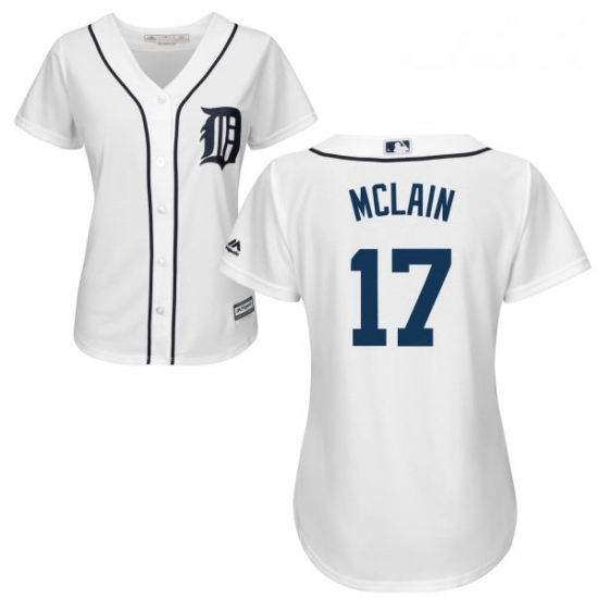Womens Majestic Detroit Tigers 17 Denny McLain Replica White Home Cool Base MLB Jersey Womens Majestic Detroit Tigers 17 Denny McLain Replica White Home Cool Base MLB Jersey