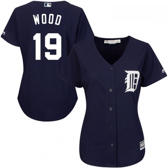 Womens Majestic Detroit Tigers 19 Travis Wood Authentic Navy Blue Alternate Cool Base MLB Jersey Womens Majestic Detroit Tigers 19 Travis Wood Authentic Navy Blue Alternate Cool Base MLB Jersey
