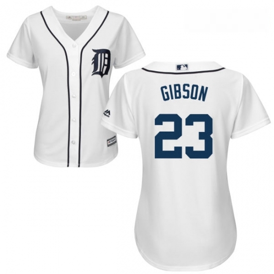 Womens Majestic Detroit Tigers 23 Kirk Gibson Replica White Home Cool Base MLB Jersey Womens Majestic Detroit Tigers 23 Kirk Gibson Replica White Home Cool Base MLB Jersey