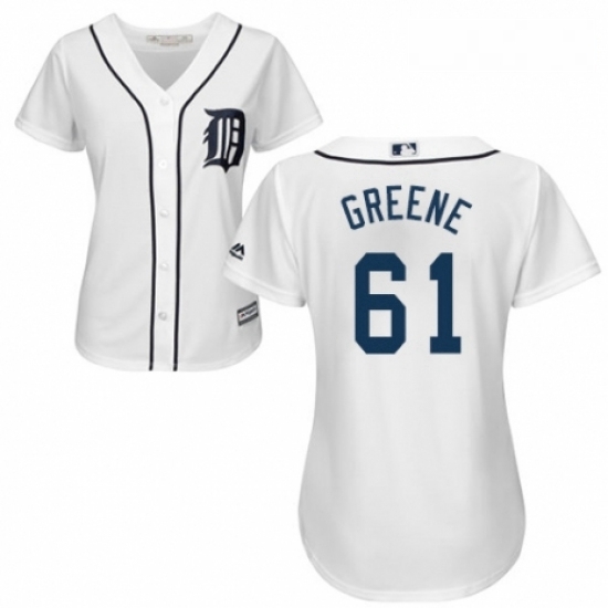 Womens Majestic Detroit Tigers 61 Shane Greene Authentic White Home Cool Base MLB Jersey Womens Majestic Detroit Tigers 61 Shane Greene Authentic White Home Cool Base MLB Jersey